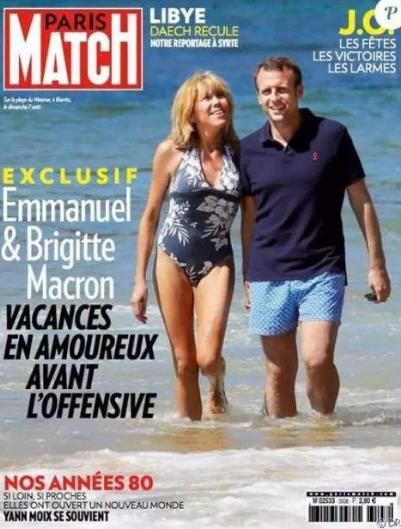 65岁的第一夫人“不服老”,凭借傲人身材吸睛,难怪马克龙会爱她