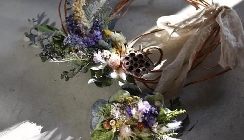 手工@DIY手工制作:用干花做的花艺作品,比鲜花还美!