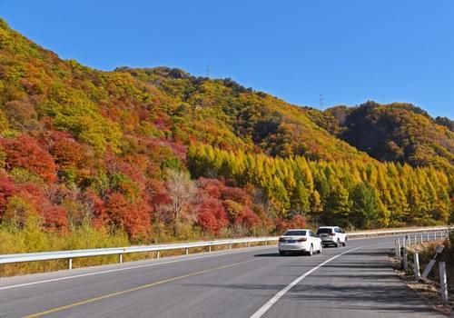 自驾十月最火最红的赏秋线路，本溪枫叶大道，洋湖沟免费更精彩