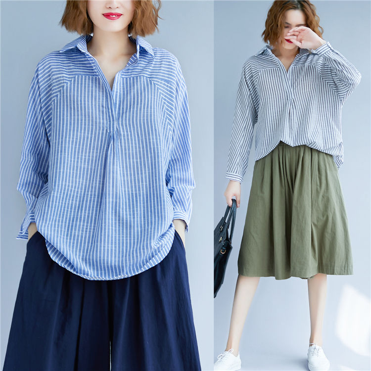 秋老虎别穿毛衣，太热!试试当下流行的棉麻小衫，迷人忒好看