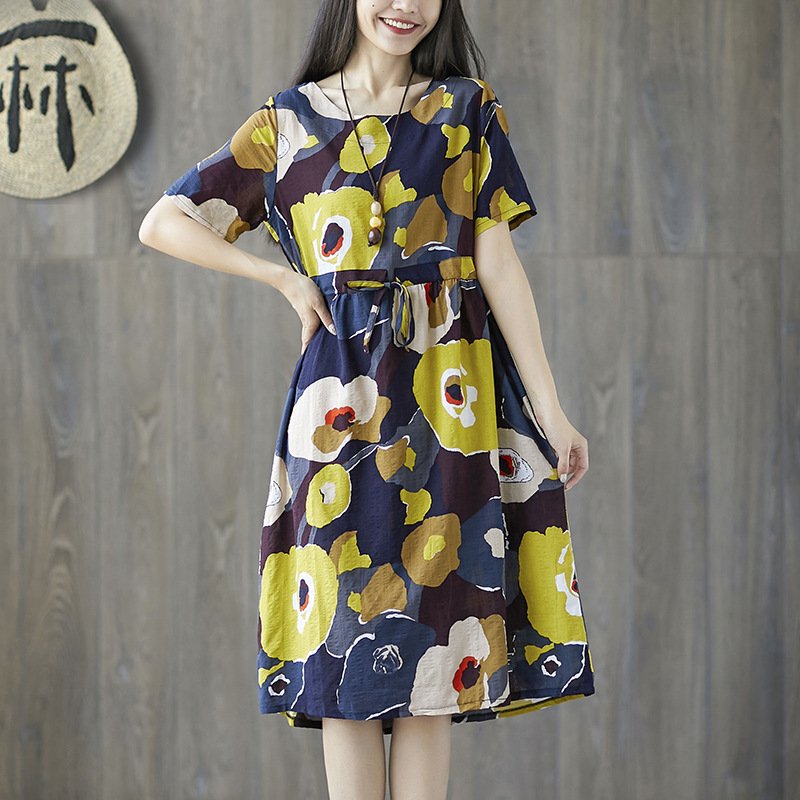 胖女人有福了!超美夏裙收腰提臀勾勒曲线，小蛮腰轻松穿出来