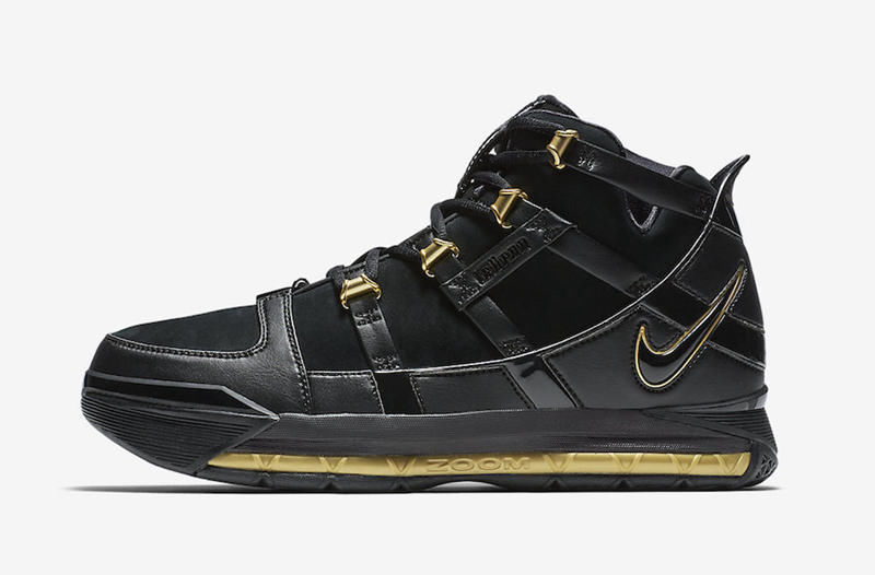 华丽黑金配色登场!Nike Zoom LeBron 3 将于年底复刻回归