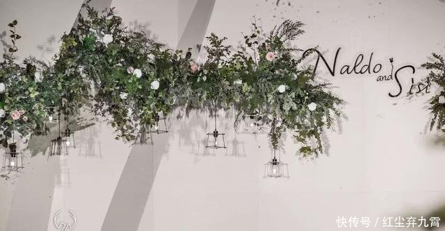  #花园#这场婚礼像极了花园中的清新邂逅