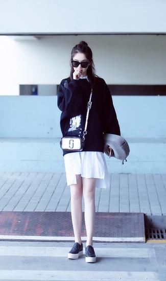 杨幂倪妮的腿怎么那么直?你练你也有!