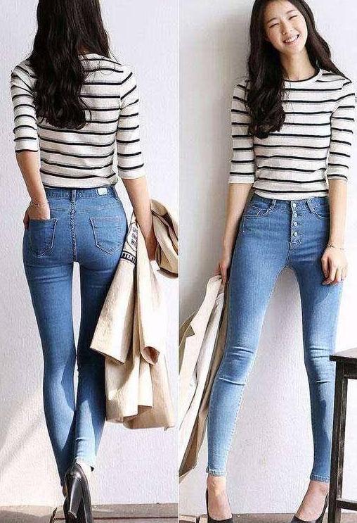 看似普通的紧身裤凸显你妙曼身材，呈现出流畅的线条感