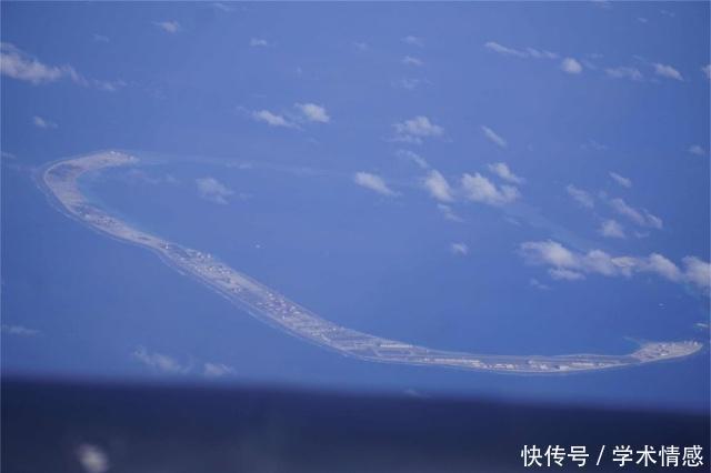 它是南沙群岛中最大的人工岛，航拍的景色好美！