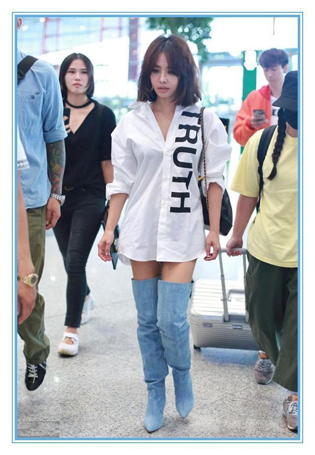 没有唐嫣的腿真别把靴子当裤子穿，否则会像蔡依林一样满屏尴尬的