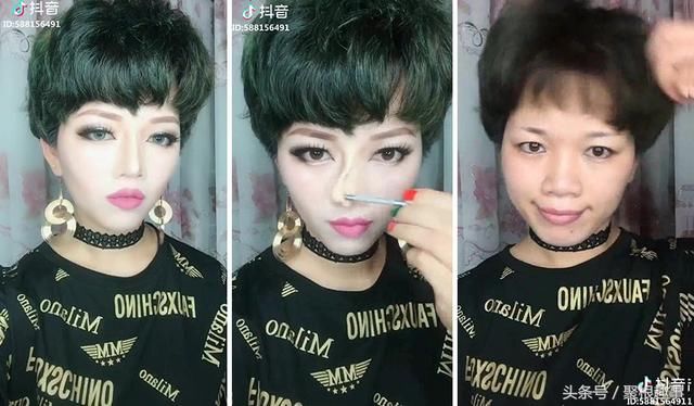 当抖音网红化妆前后火爆全球，外国网友：这化妆技术可以当特工了