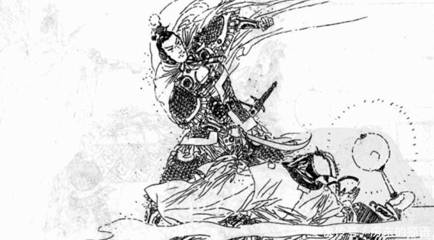 三姓家奴■吕布为匹马杀个干爹,为了她又杀个干爹,还想认他为干爹,被杀了