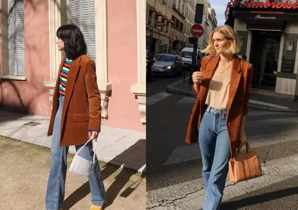 入秋这两个颜色穿在一起=很贵!