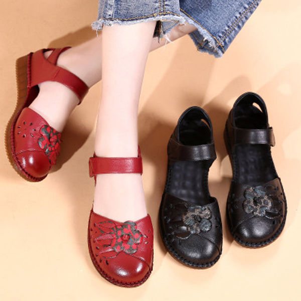 今年流行的妈妈鞋舒适还漂亮，比拖鞋清凉，最美中国女人