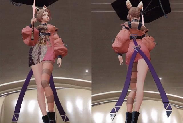  『公孙』用VR眼镜看公孙离，哪款皮肤的腿型更好看原皮肤破洞裤赢了