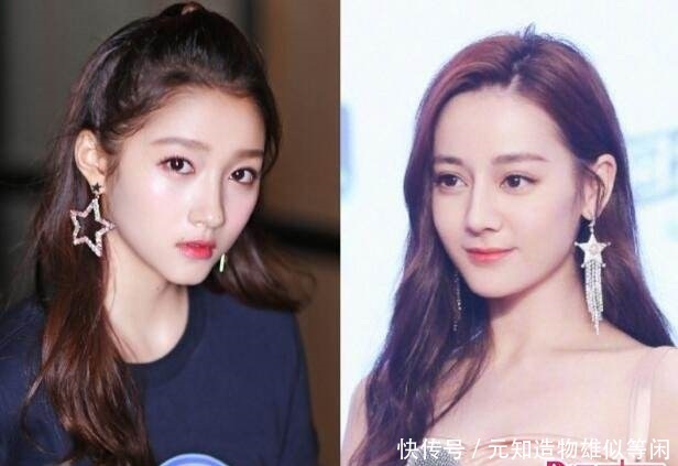 94斤的热巴和90斤的关晓彤接连撞衫,干瘦和苗条差距一目了然