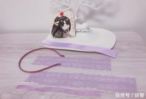 蝴蝶结@小公主蕾丝蝴蝶结发箍自己做,比买的还漂亮