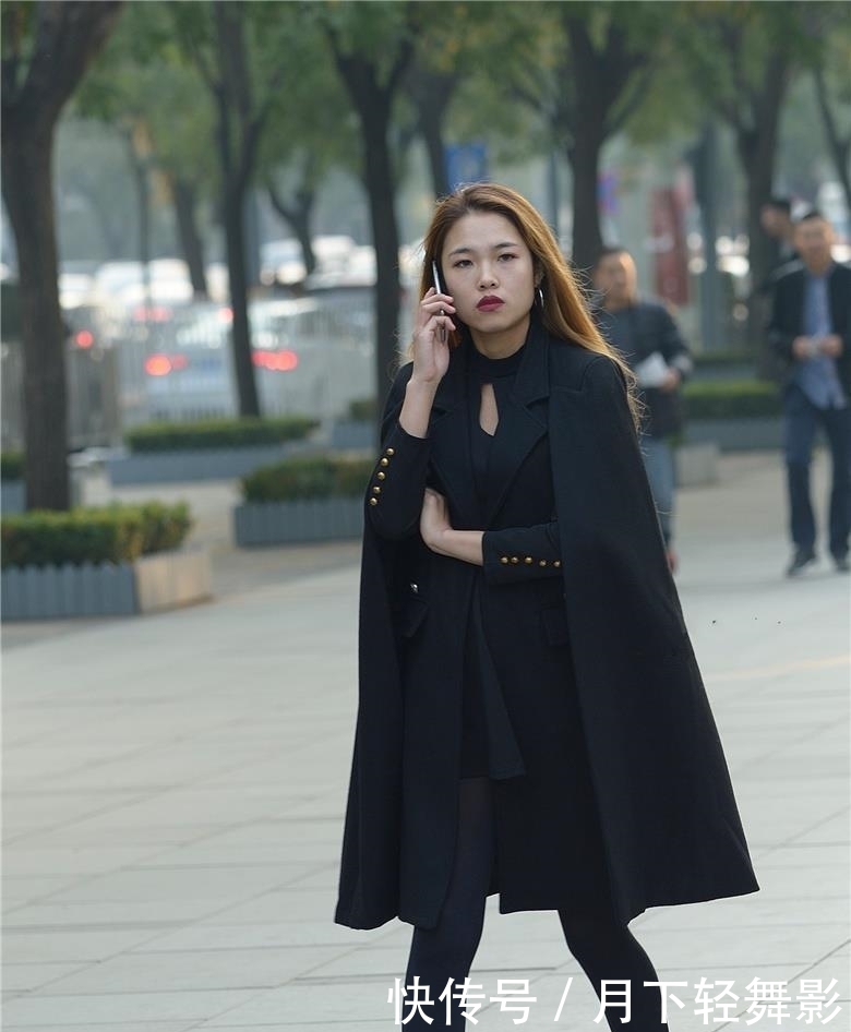 【精致】街拍黑丝黑裙,精致美女,御姐女王范气场超强