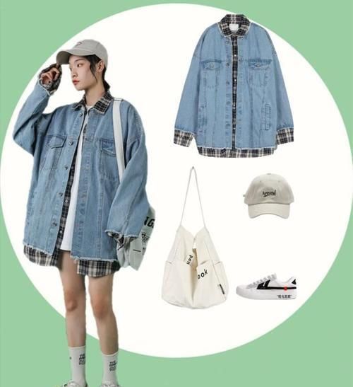  『春夏』春夏牛仔外套出街look，酷帅时尚慵懒街头范十足，有着青春活力感