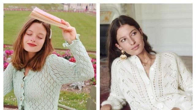  尽显：开衫+牛仔裤这样穿,时髦好看又清新柔美,尽显品味气质