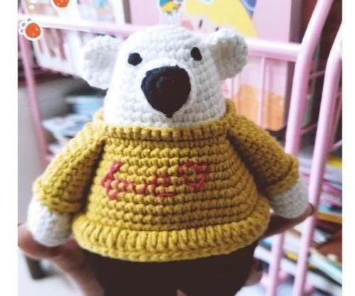  【小时】两个小时就能完成的编织玩偶，零线就能搞定，附钩织编织教程