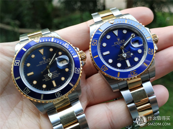 劳力士Skr--间金蓝水鬼机械表