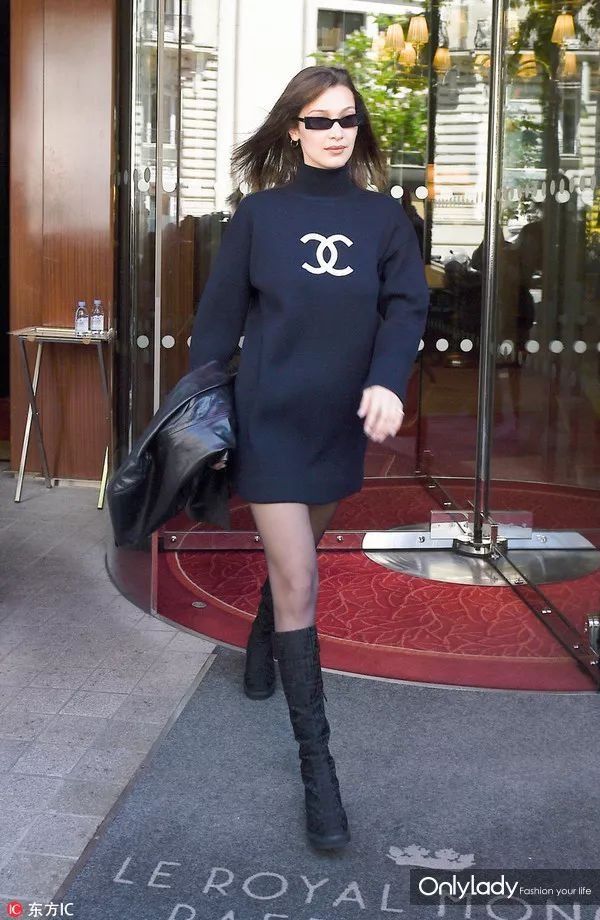 你距离时髦精可能就差一副超窄墨镜了