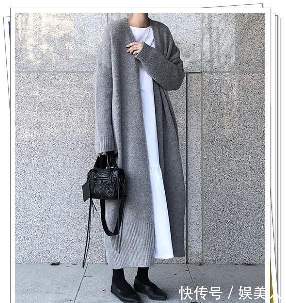  感觉■穿上就变时尚的“长开衫”look，充满感觉的日系成熟穿搭分享