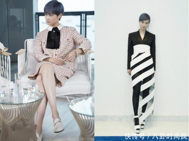 张靓颖和李宇春同时现身机场，曾经的超女如今一对比就逊色不少！