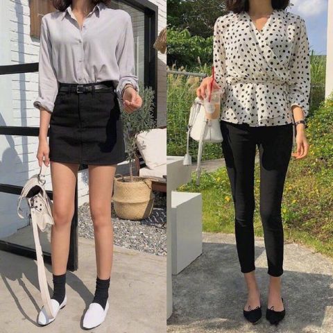  #fashion#衬衣fashion知性，不失为通勤好搭配，穿出一等一的优雅高级