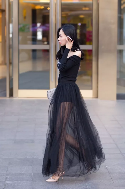 街拍时尚热裤长裙美女集合