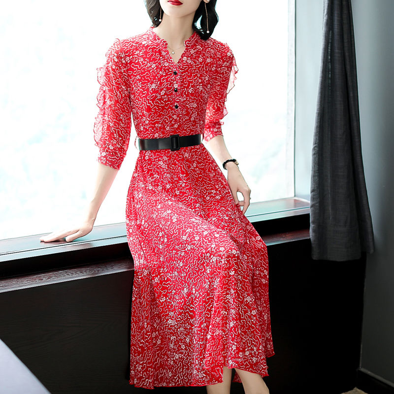 名媛气质的连衣裙，简约华丽，时尚，70小姐姐穿上宛若仙子