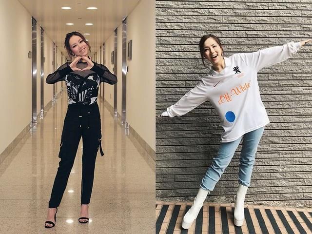 邓紫棋大红裤子裹身上，居然很时尚，网友：一部衣品进化史！