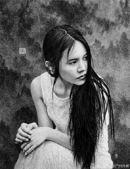 农村小伙自称“道系”青年：用钢笔画惊艳了旧时光