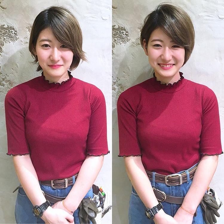 对比了才知道，短发能让你的脸型马上变小