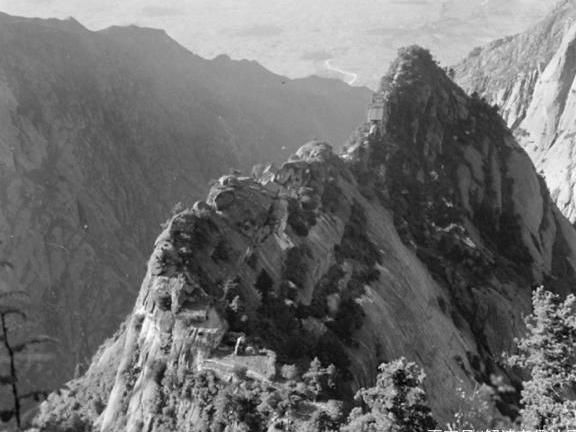 80年前华山老照片:这才是华山最初的样子,图8是真正的华山论剑