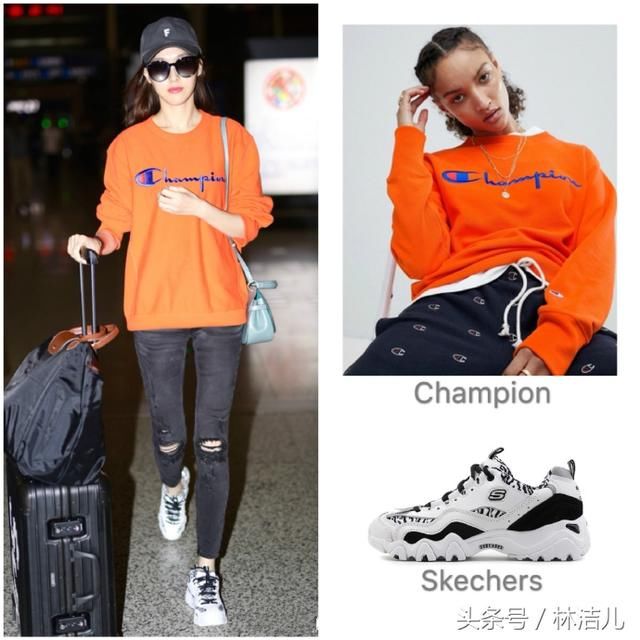 吴奇隆刘诗诗情侣装现身机场狂撒狗粮，宋茜就不能好好穿衣吗？
