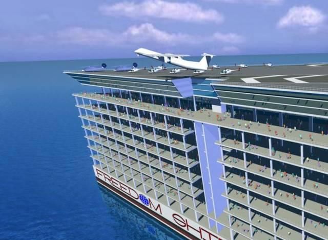 全球首座海上漂浮城市，可住11万人环球一圈，超豪华房间上亿元