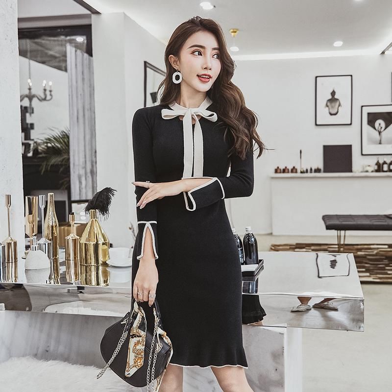 老婆都不买旗袍了，原来今年流行这样的毛衣裙，老婆穿上贼美