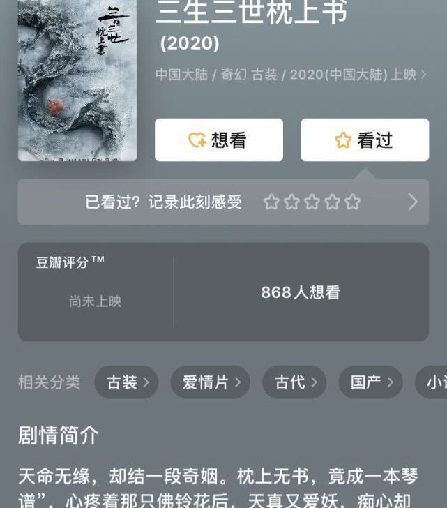  「不想」电影版本的《枕上书》演员还未确定，粉丝：不是高伟光迪丽热巴主演不想看