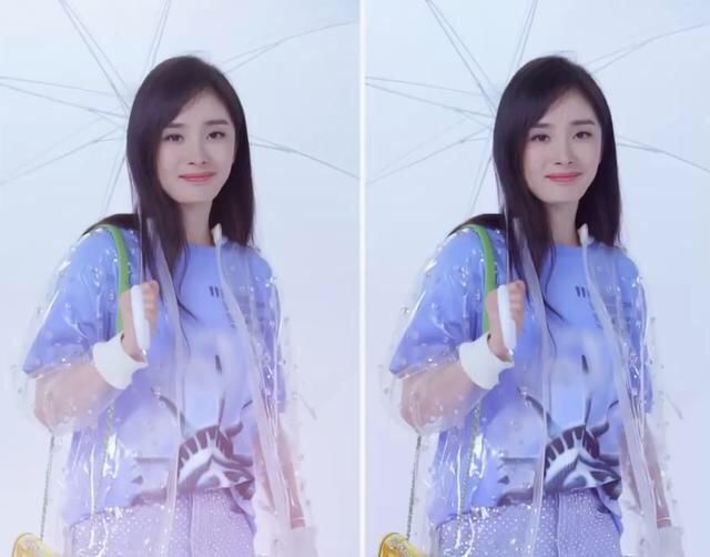 杨幂一身雨衣竟然要8万块，离开造型师后自己的搭配功力真心一般