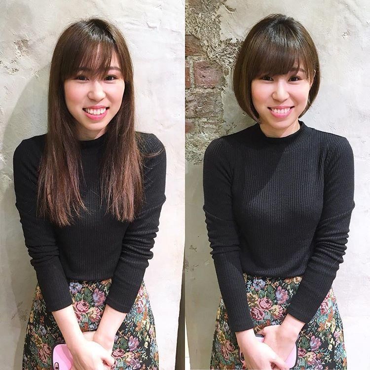 对比了才知道，短发能让你的脸型马上变小