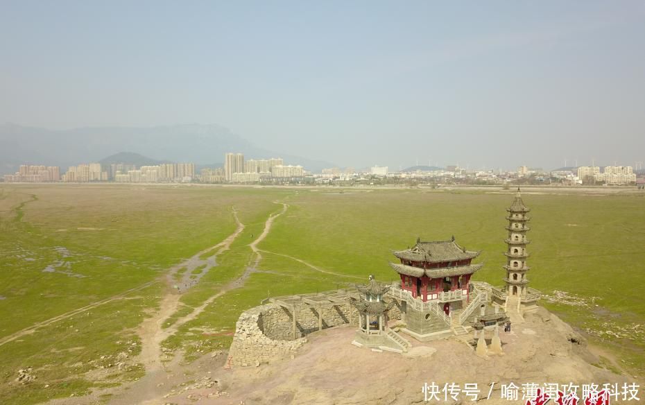  石岛■航拍枯水期的鄱阳湖 千年石岛落星墩重现天日
