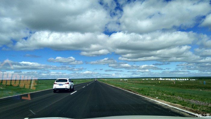 自驾RAV4荣放，蓝天白云——望无际的大草原