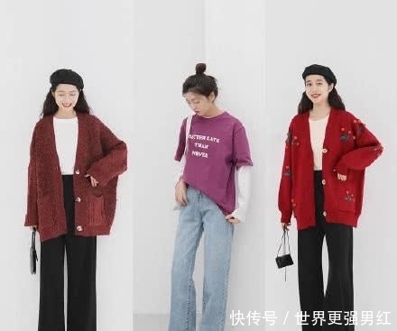  针织@早春出游怎么穿？27套学生党日常搭配示范，照着穿准没错！