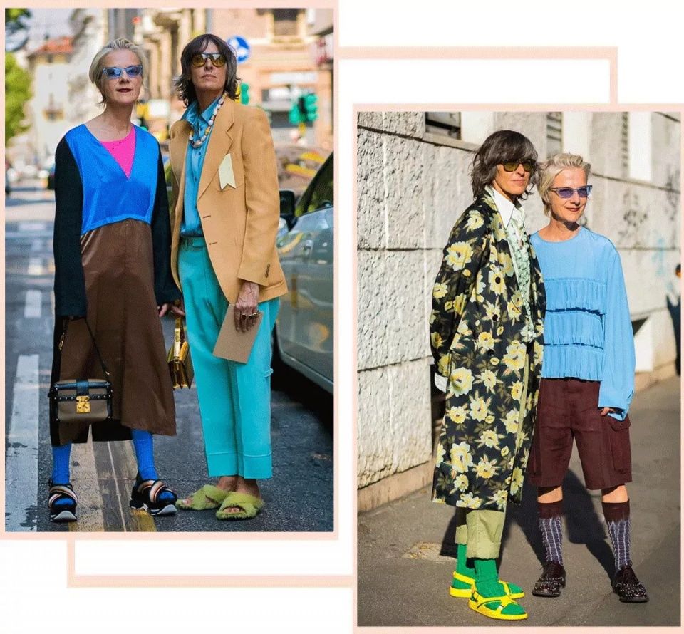 露脚踝过时了?今年秋天露袜子才是真时髦!