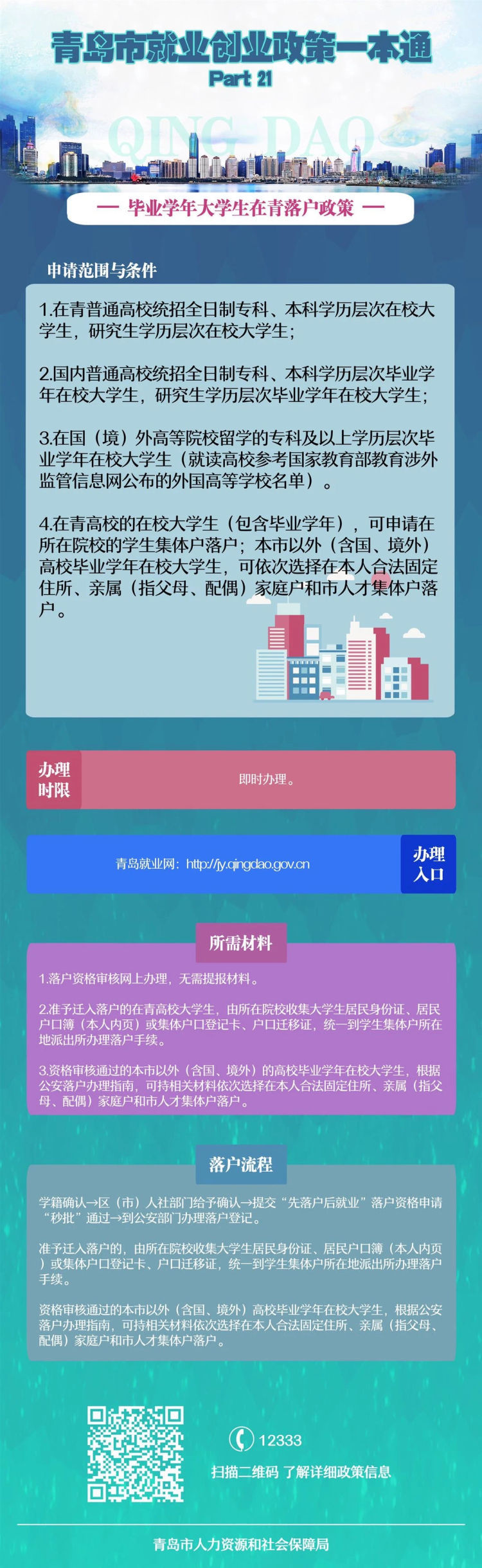  政策■青岛就业政策一本通发布 34项政策一次看明白