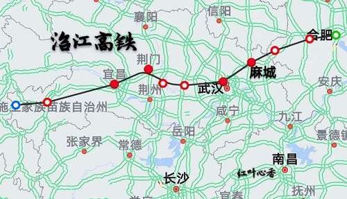 当沿江高铁遇上京九高铁、呼南高铁，湖北这4个高铁枢纽站诞生了