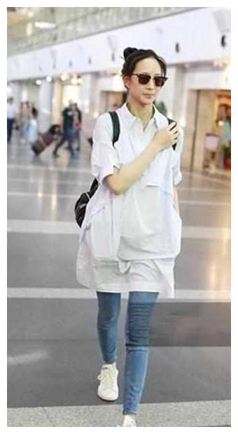 陈乔恩在裙子里穿裤子，张钧甯也这么穿！网友：差别怎么那么大呢