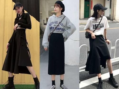  「设计是很」女生别傻乎乎整天穿裤子了，仙女都爱搭“过膝裙”，显瘦还时髦