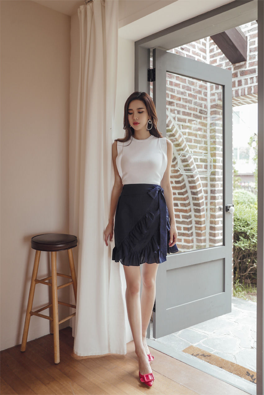 烟波布里斯托尔百褶边裙