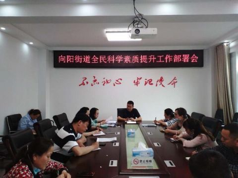 『主任』向阳街道召开全民素质提升工作部署会