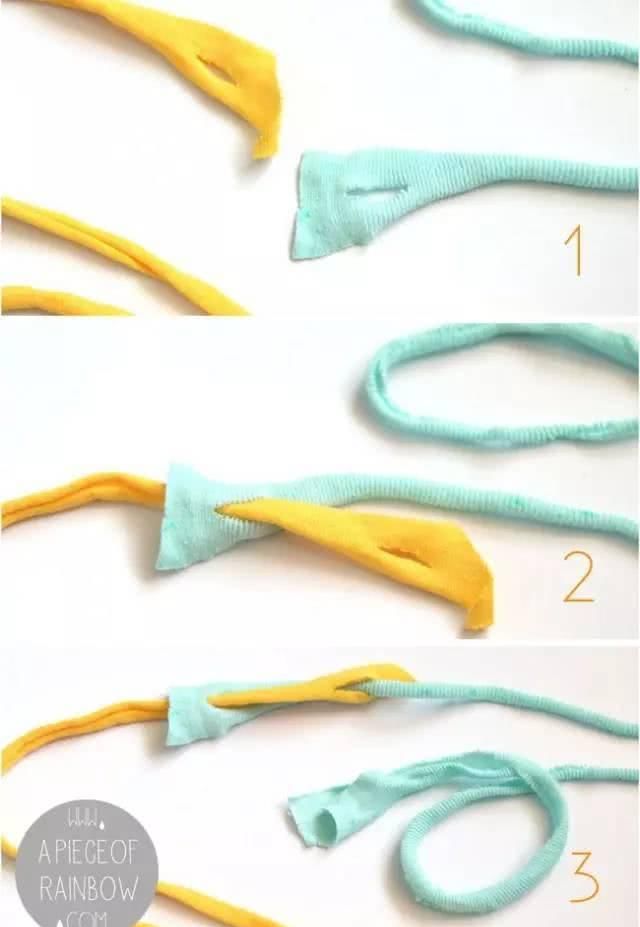 「 T恤变」放着的旧衣服不穿了，就这样改造，美翻了……，春天了